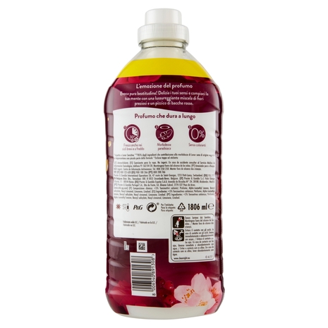 Lenor Ammorbidente Lavatrice Concentrato, Gelsomino Scarlatto e Rose de Mai, 86 Lavaggi 1806 ml